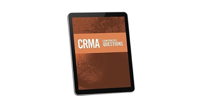 Crma exam practice questions free