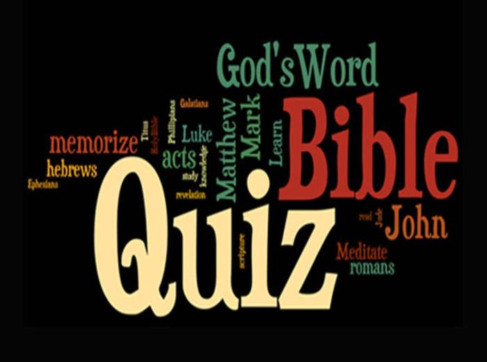 Junior bible quiz questions and answers