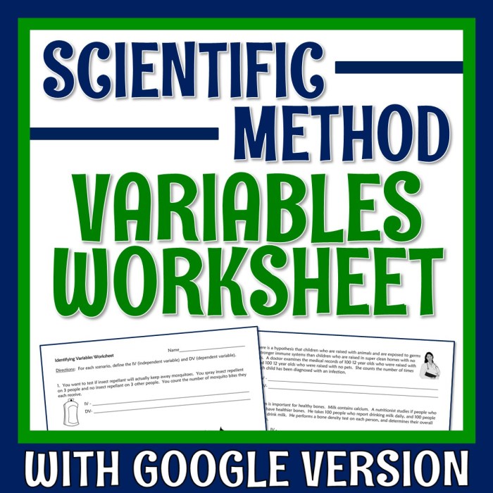 Experimental variables worksheet answers key